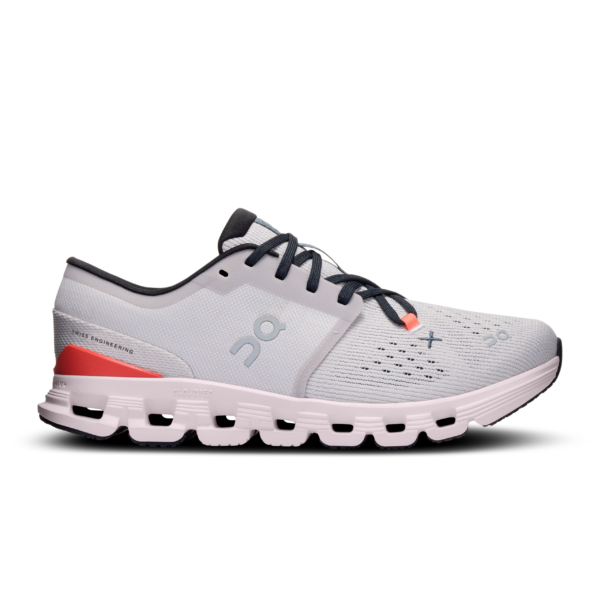 On Cloud x4 Silver Chambray Zapatos