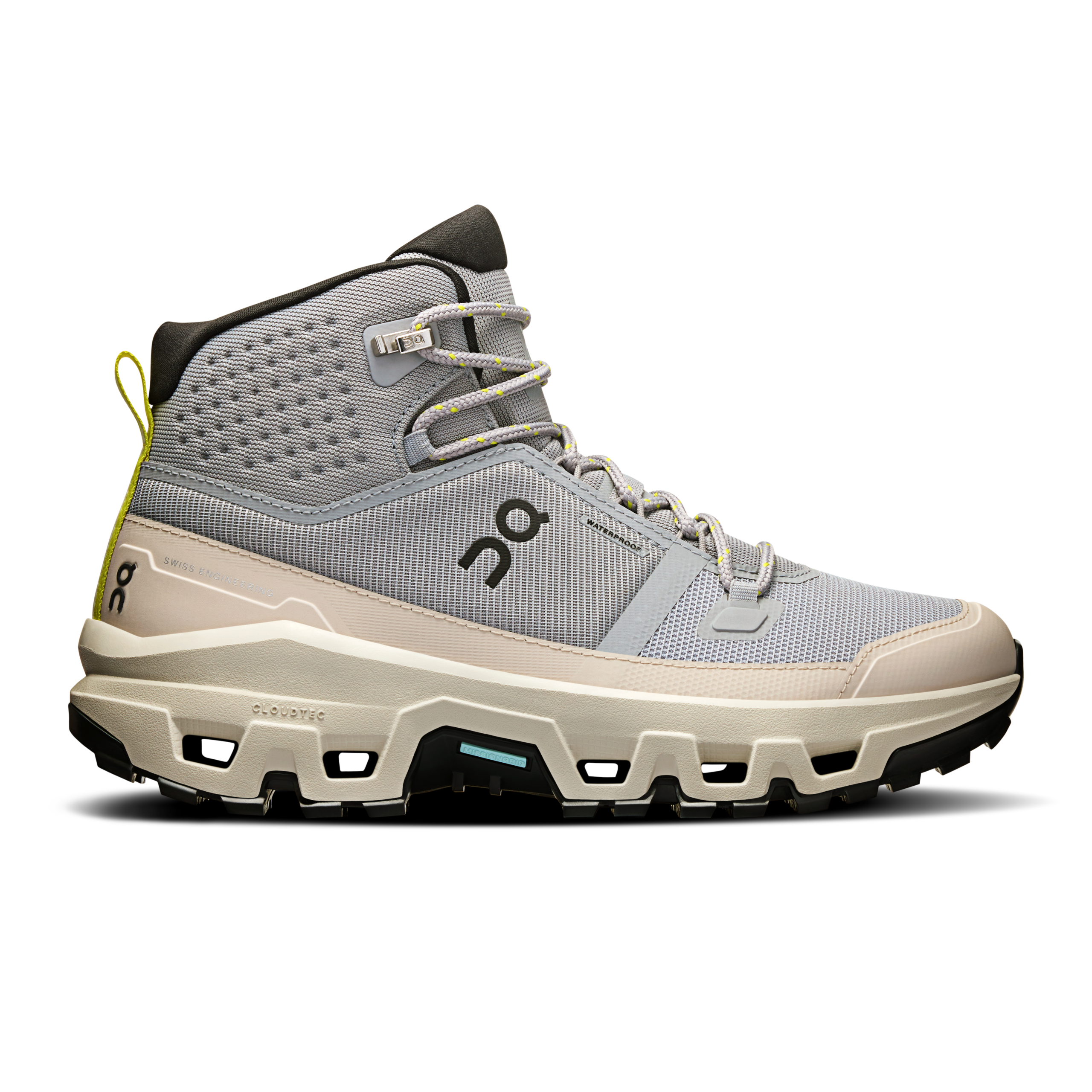 On Cloudrock Mid Waterproof Aleación Hielo Zapatos