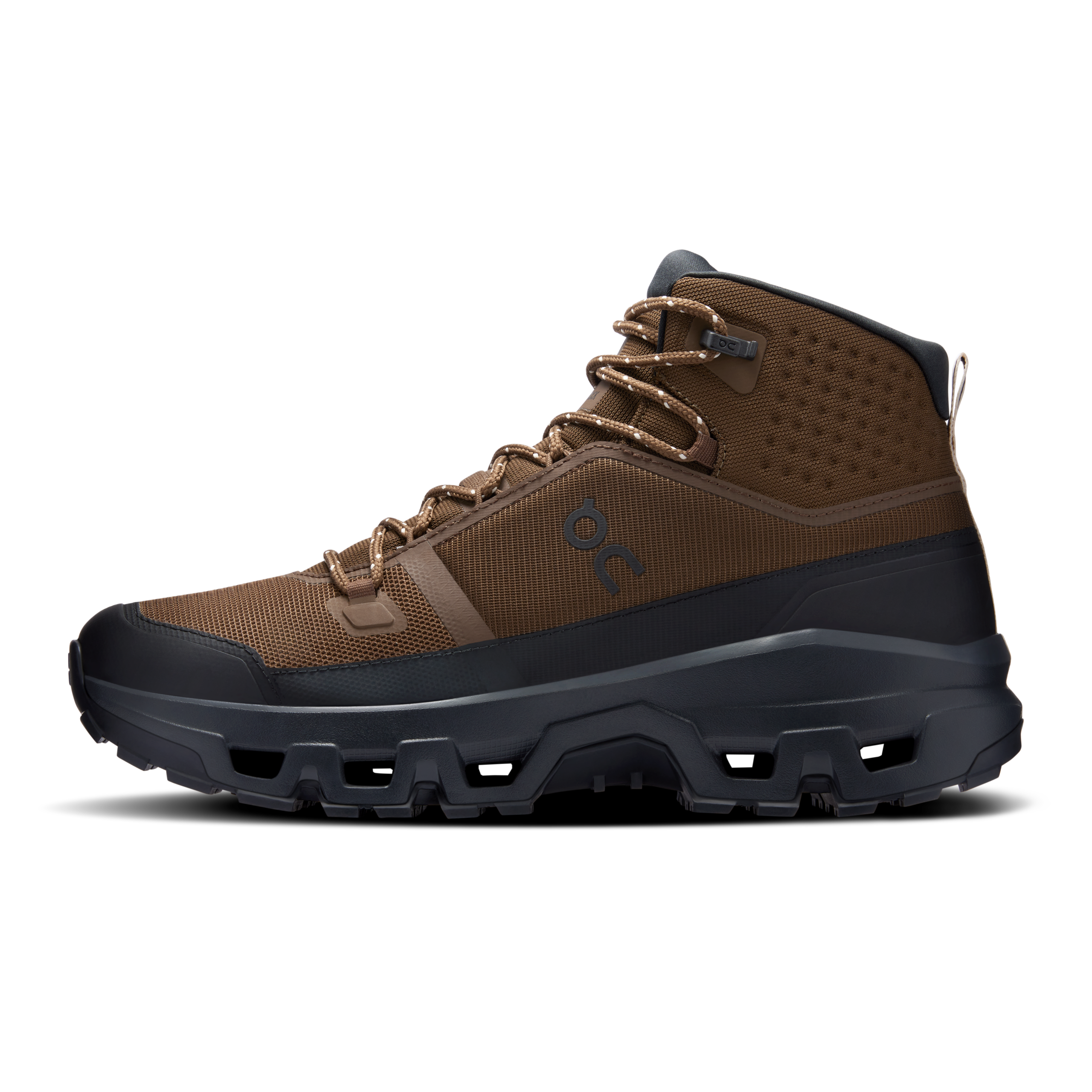On Cloudrock Mid Waterproof Tierra Negro Zapatos - Image 2